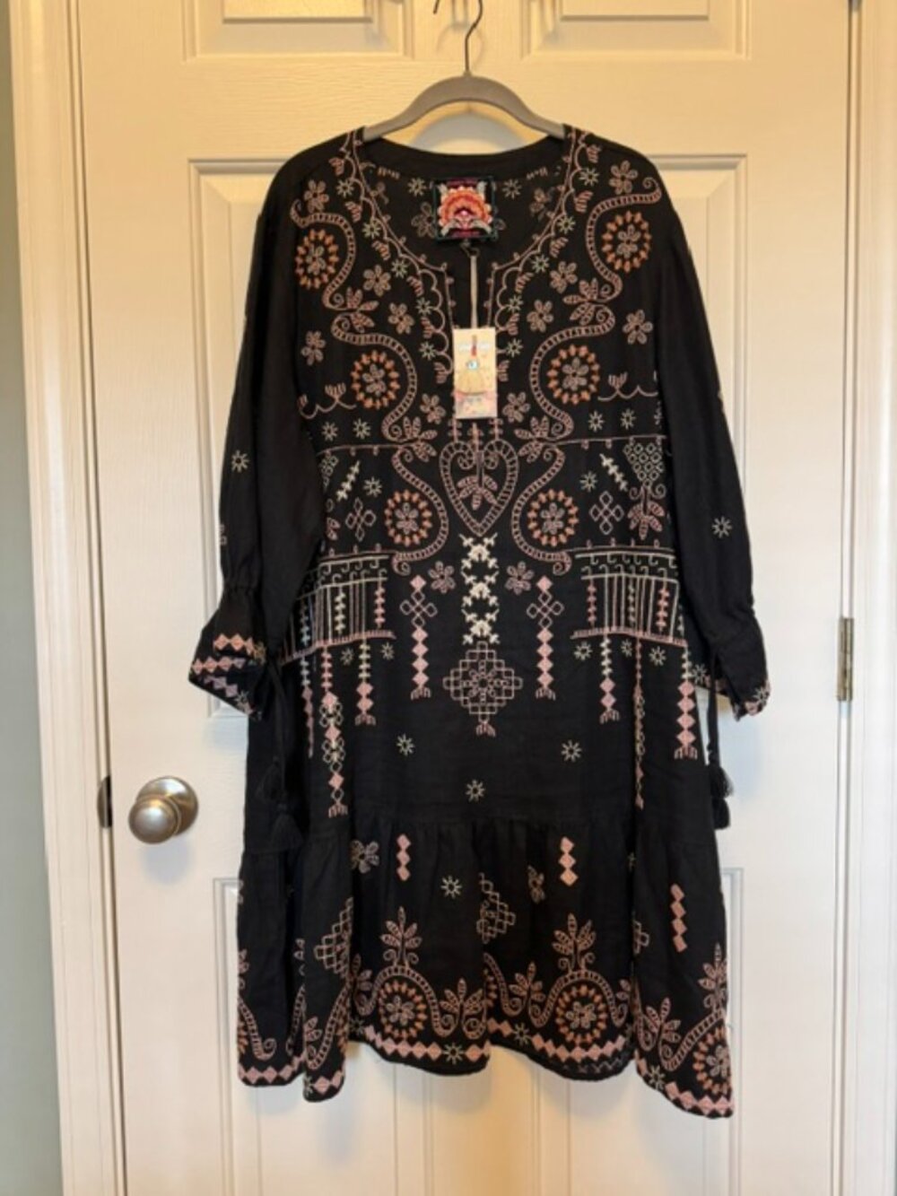 Black Johnny Was Embroidered Dress